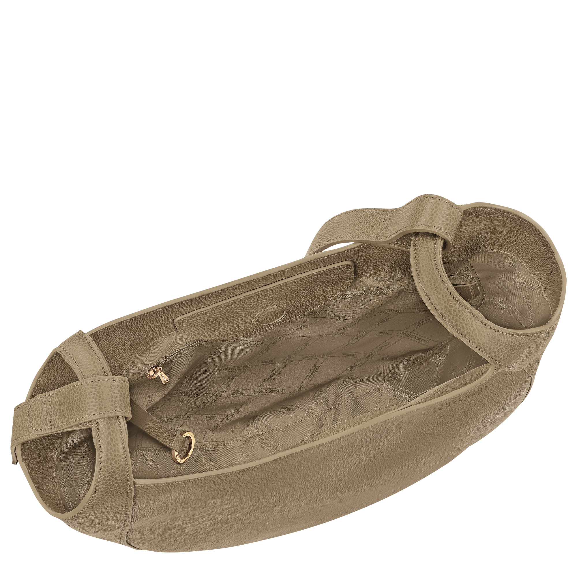 Le Foulonn&eacute; Hobo bag L, Lichen
