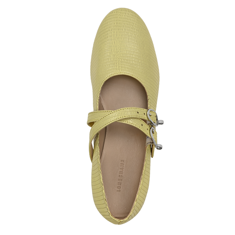Le Foulonn&eacute; Ballerinas , Lime - Leather  - View 4 of  4