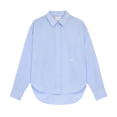 Shirt , Sky Blue - Chambray