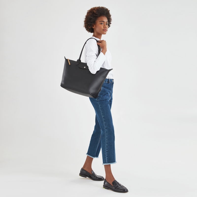 Le Pliage City L Tote bag Black - Canvas (L1899HYQ001) | Longchamp TH