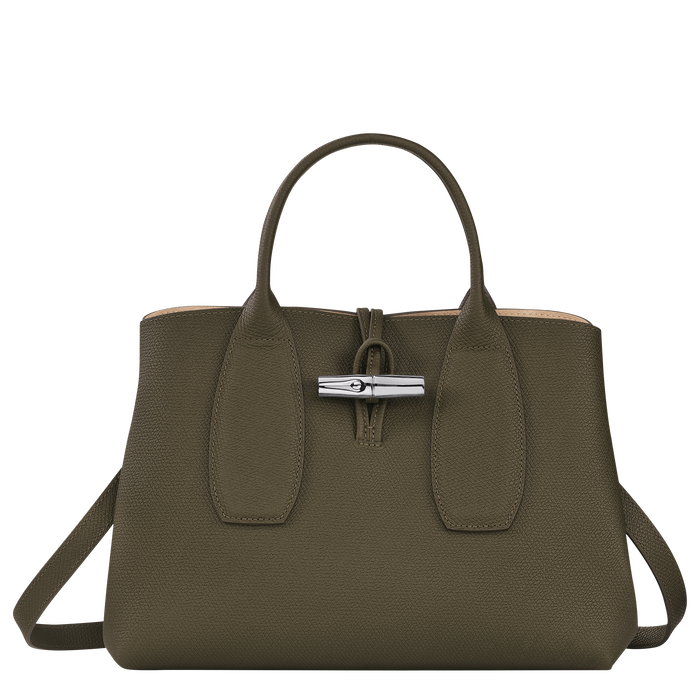 Top handle bag M Roseau Khaki (10058HPN292) | Longchamp TH