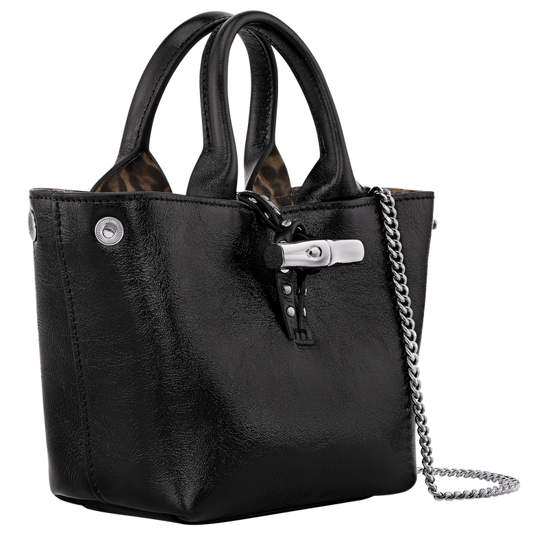 Le Roseau XS Handbag , Black - Leather  - View 3 of  7