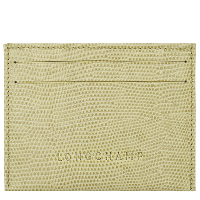 Longchamp Pocket Card holder , Pistachio - Leather