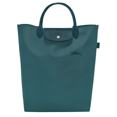 Le Pliage Green M Tote bag , Peacock - Canvas
