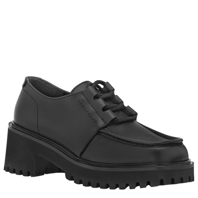 La Voyageuse Derby , Black - Leather