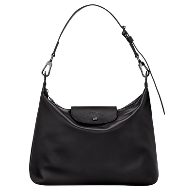 Le Pliage Xtra M Hobo bag , Black - Leather
