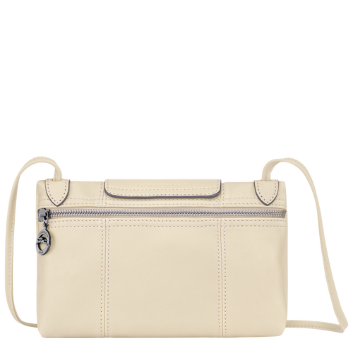 Le Pliage Cuir Crossbody bag Ivory Leather Longchamp TH
