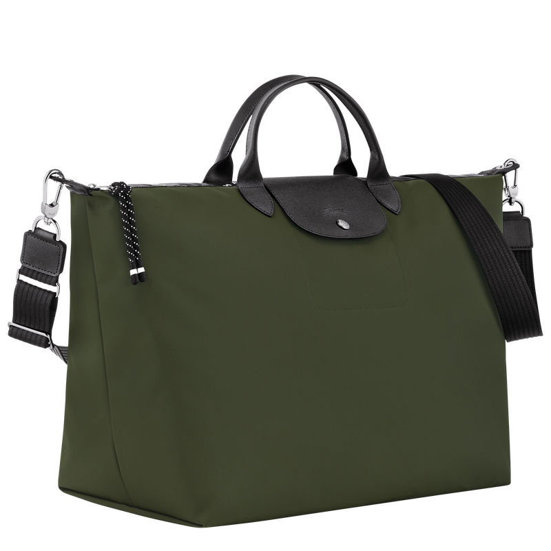 Le Pliage Energy L Travel bag , Khaki - Recycled canvas  - View 3 of  6