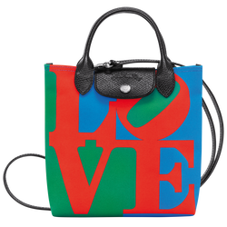 Longchamp x Robert Indiana XS Crossbody bag , Red - Canvas