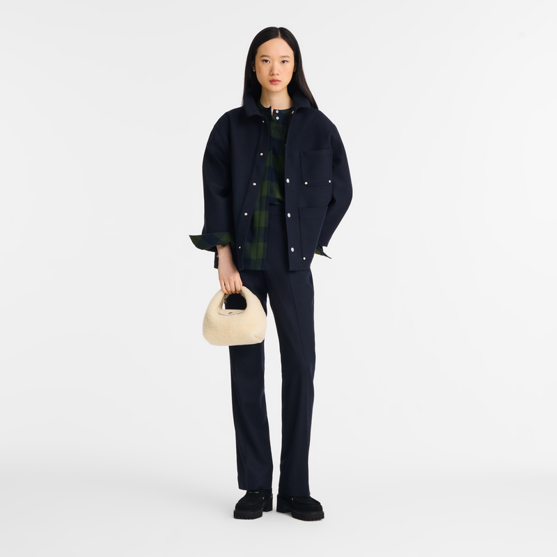 Le Pliage Xtra XS Handbag , Ecru - Leather  - View 2 of  2