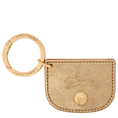 &Eacute;pure Key ring , Gold - Leather