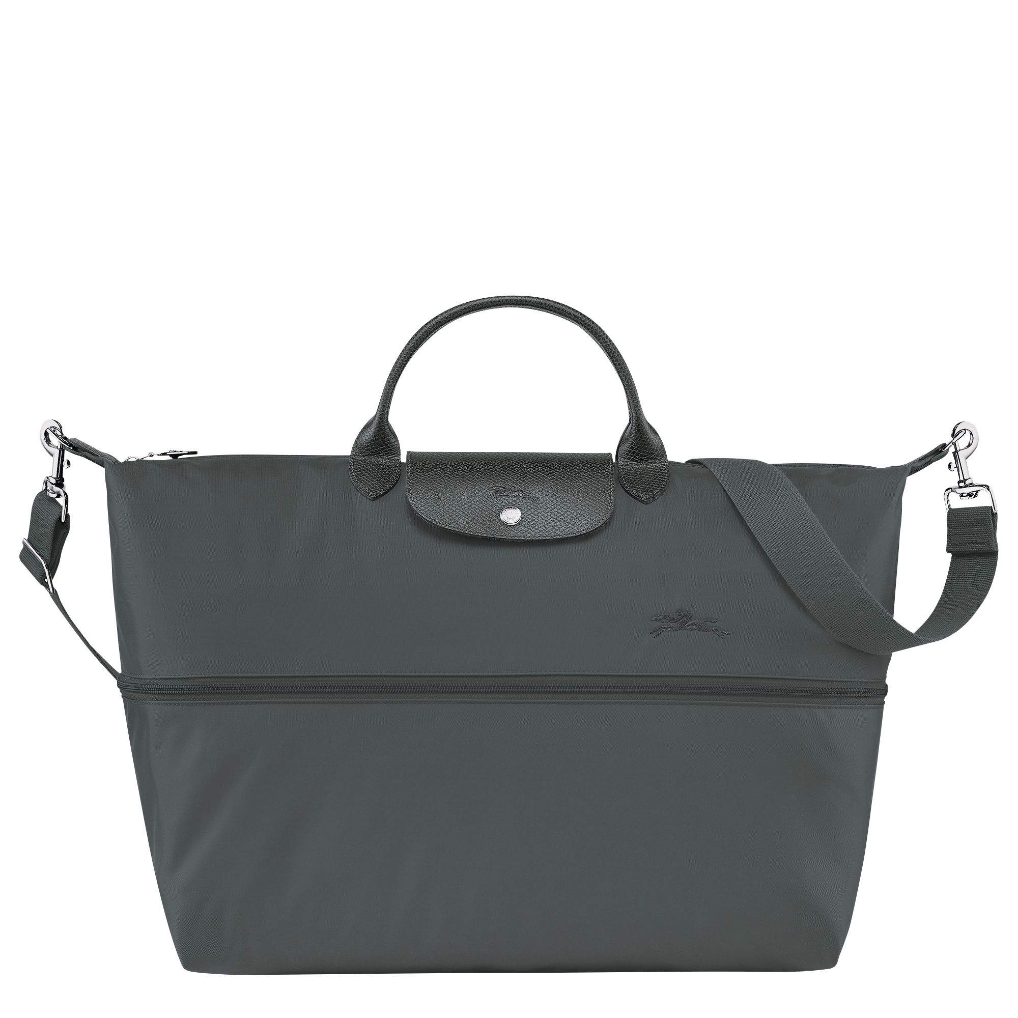 Le Pliage Green Travel bag expandable, Graphite