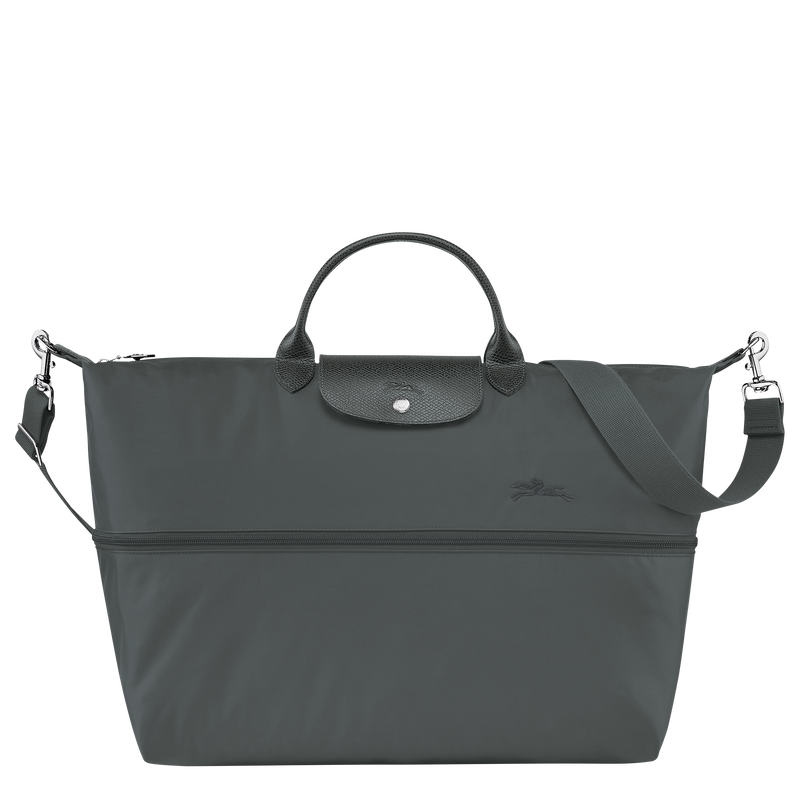 Le Pliage Green Travel bag expandable , Graphite - Recycled canvas  - View 4 of  6