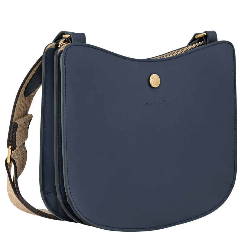 &Eacute;pure S Crossbody bag , Navy - Leather  - View 3 of  6
