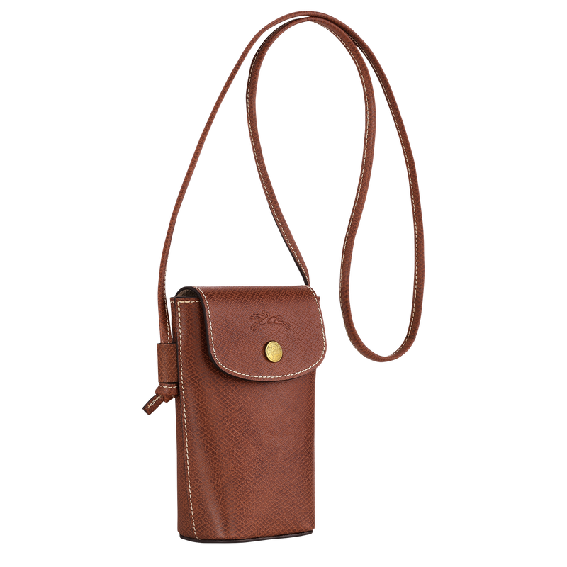 &Eacute;pure Phone case with leather lace , Brown - Leather  - View 3 of  4