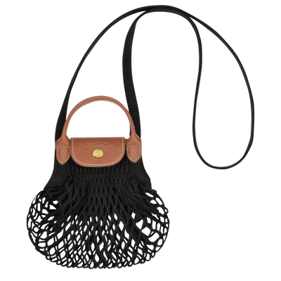 Le Pliage Filet XS Mesh bag , Black - Canvas