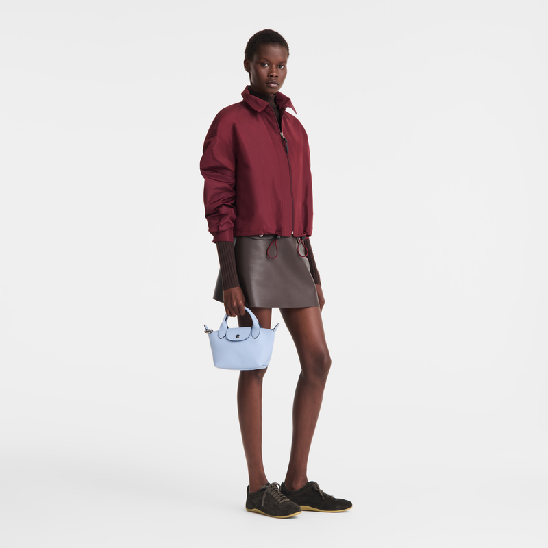 Le Pliage Xtra XS Handbag , Wave - Leather  - View 2 of  7