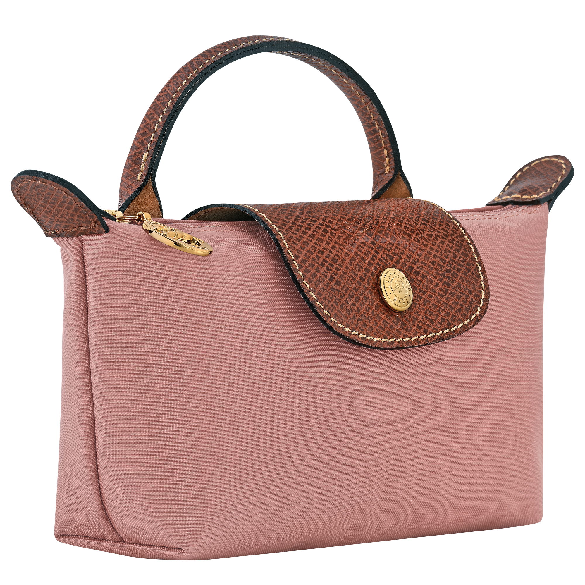 Pouch with handle, Pink Tea - View 3 of
6 - zoom in Le Pliage Original Pouch with handle, Pink Tea
