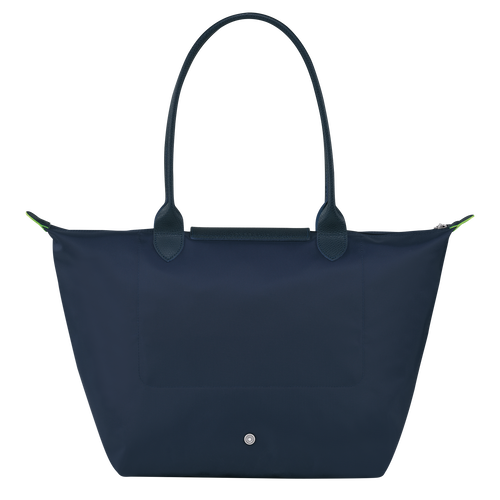 Le Pliage Green L Tote bag , Navy - Recycled canvas - View 4 of  5