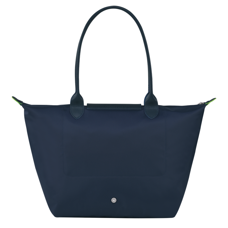 Le Pliage Green L Tote bag , Navy - Recycled canvas  - View 4 of  5
