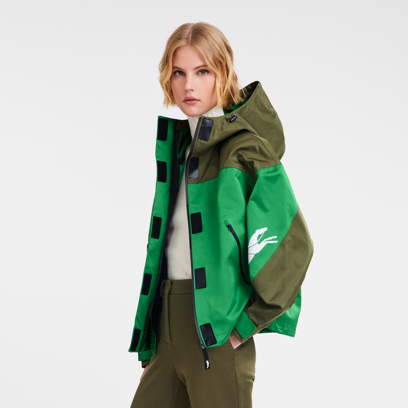 Short khaki parka best sale