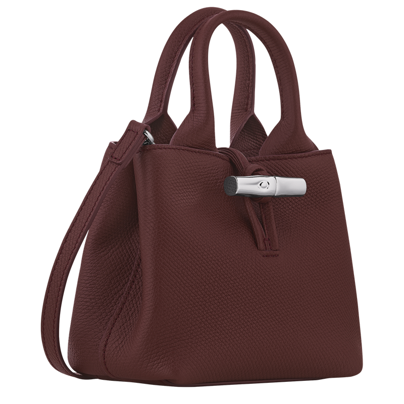 Le Roseau XS Handbag , Burgundy - Leather  - View 2 of  6
