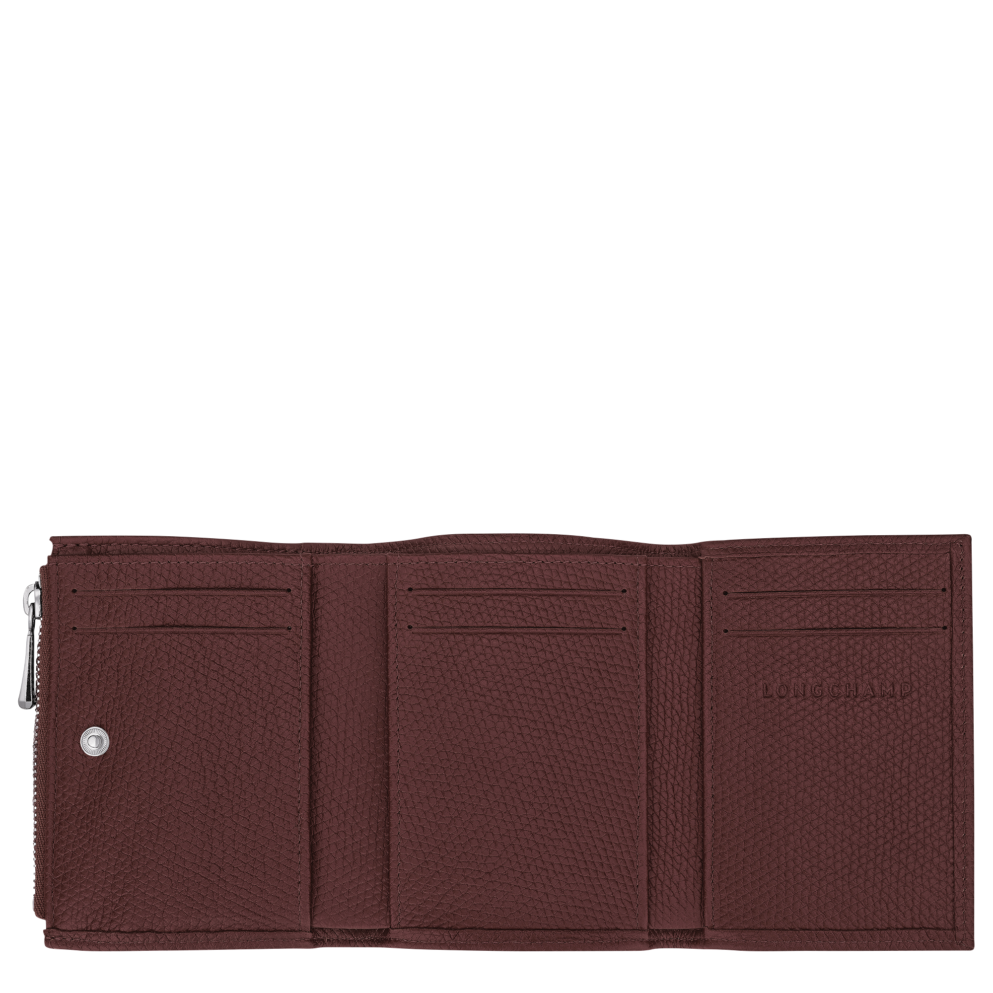 Le Roseau Compact wallet, Burgundy