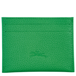 Le Foulonné Cardholder , Lawn - Leather