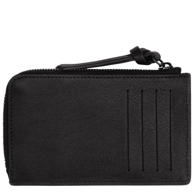 Longchamp 3D Card holder , Black - Leather