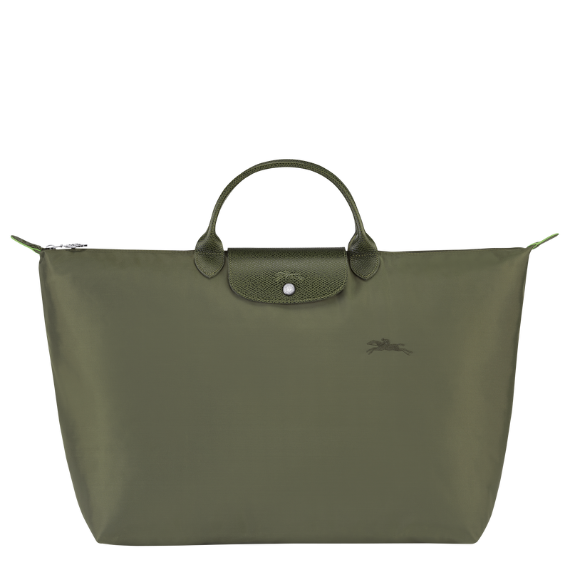 Le Pliage Green L Travel bag , Forest - Recycled canvas  - View 1 of  6