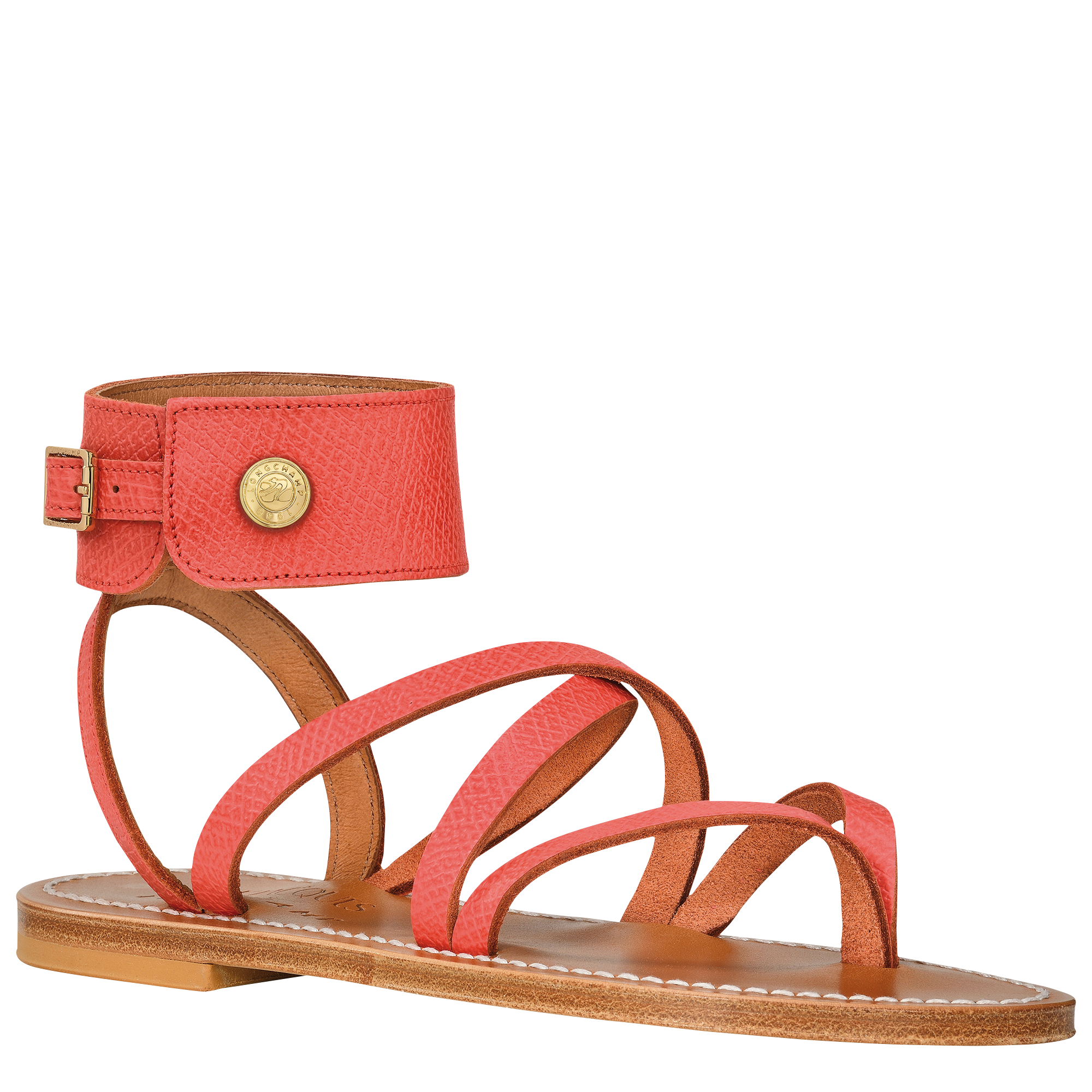 Sandals, Strawberry - View 3 of
4 - zoom in Longchamp x K.Jacques Sandals, Strawberry