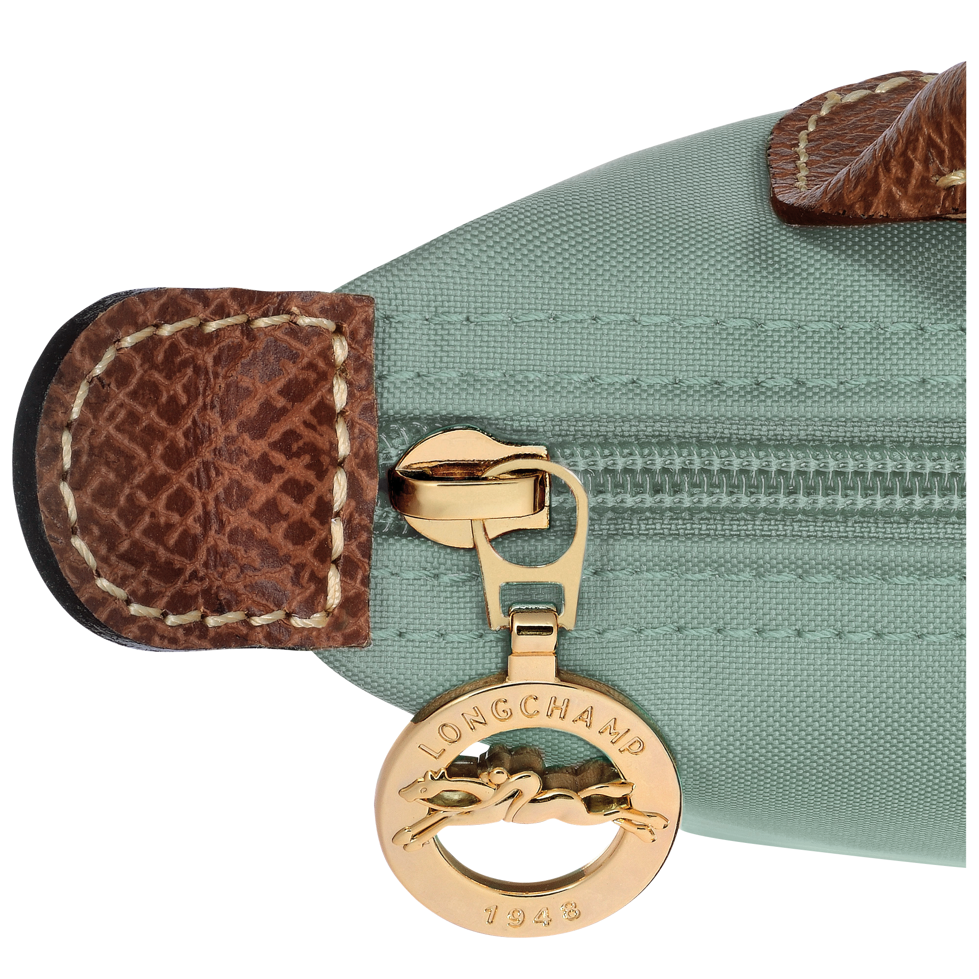 Pouch with handle, Celadon - View 6 of
6 - zoom in Le Pliage Original Pouch with handle, Celadon