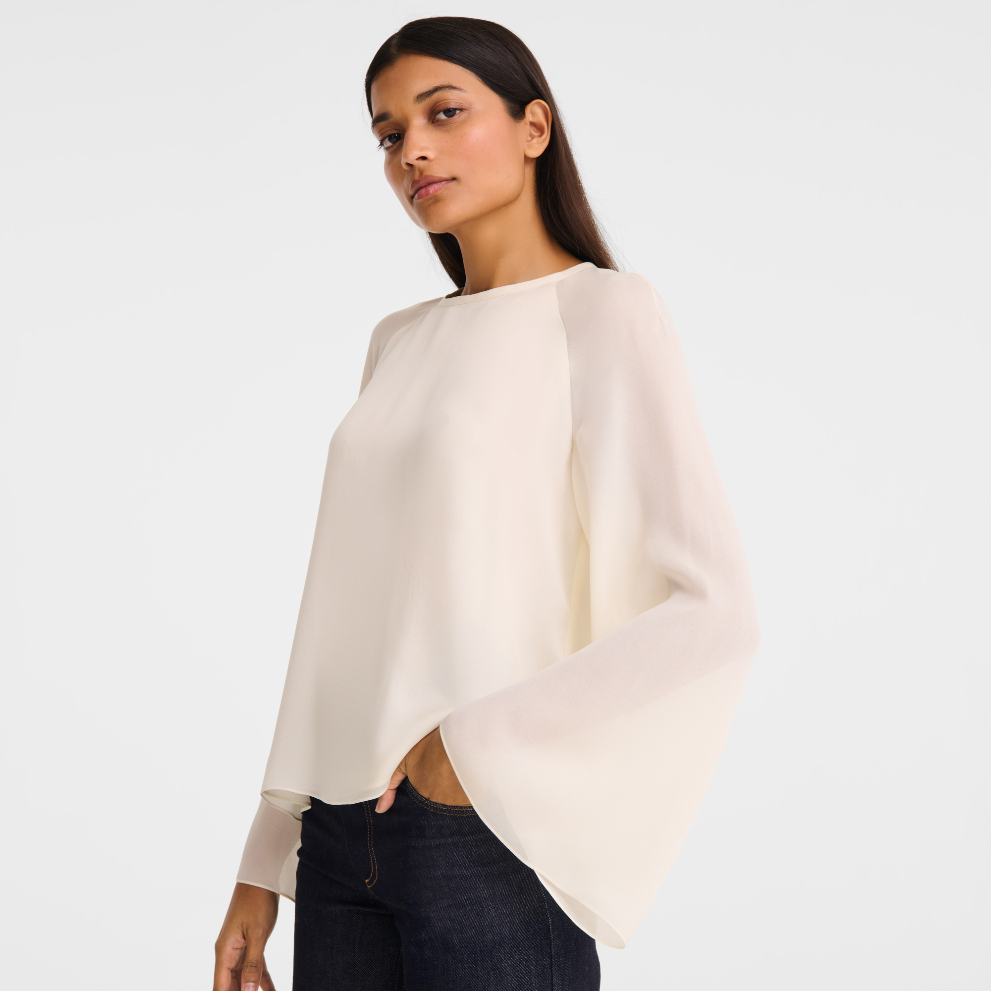 null Blouse, Ecru