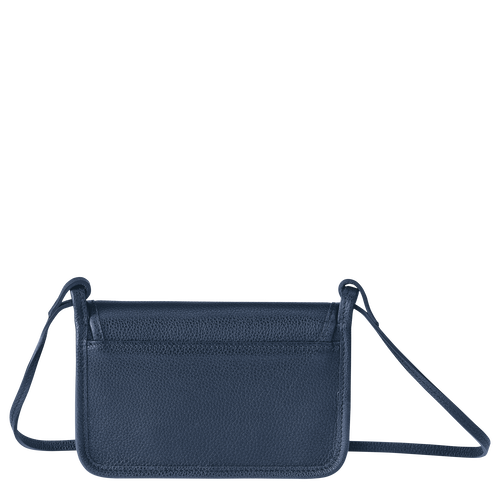 Le Foulonné XS Clutch , Navy - Leather - View 3 of  4