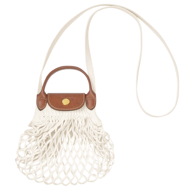 Le Pliage Filet XS Mesh bag , Ecru - Canvas