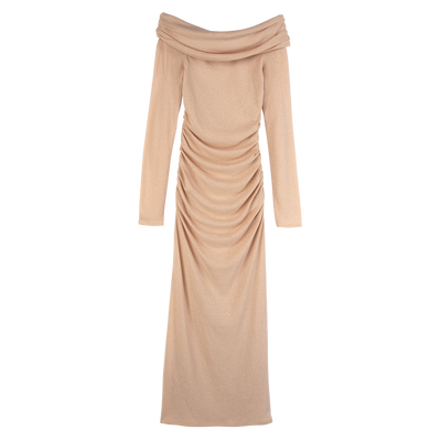 Long dress , Cream - Crepe jersey