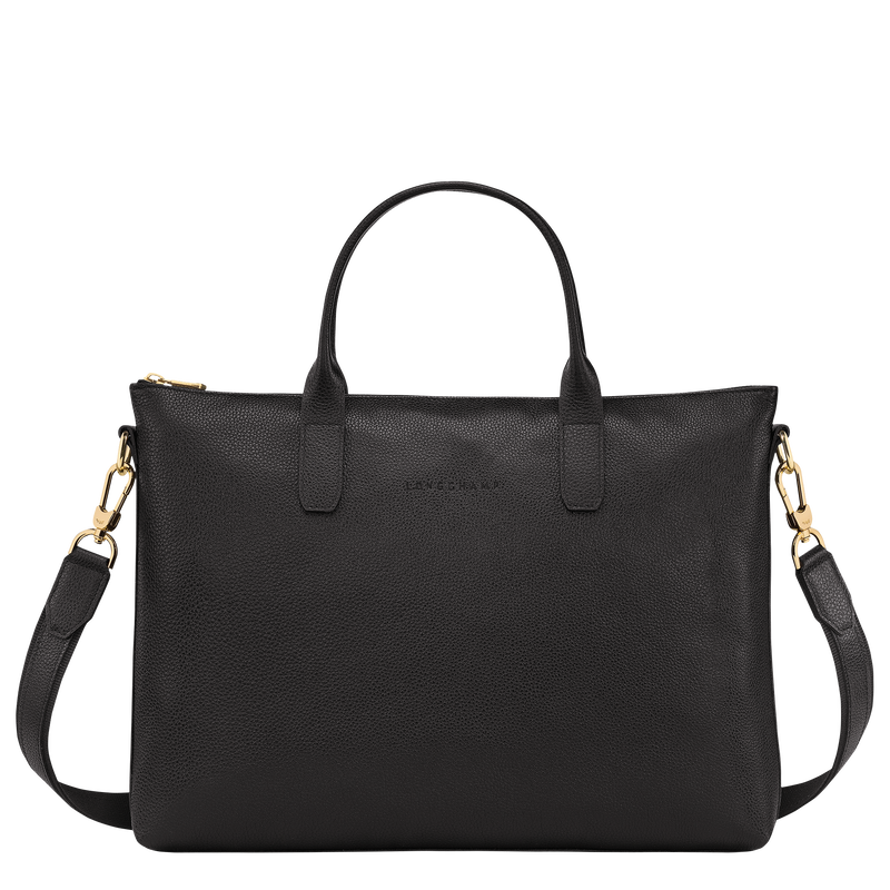 Le Foulonn&eacute; S Briefcase , Black - Leather  - View 1 of  5