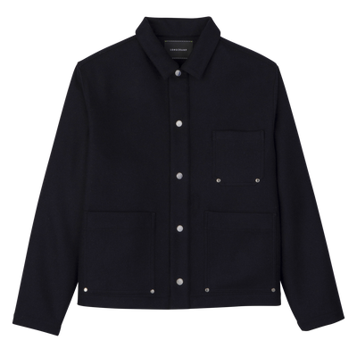 Jacket , Navy - Flannel