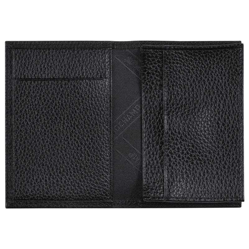 Le Foulonn&eacute; Card holder , Black - Leather  - View 4 of  4