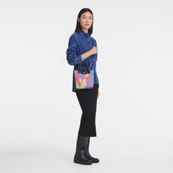 Longchamp x Robert Indiana XS Crossbody bag , Pink - Canvas