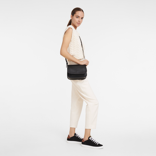 Le Foulonn M Crossbody bag Black Leather Longchamp TH