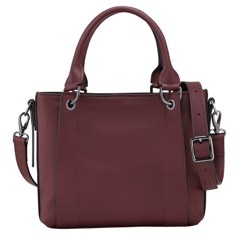 Longchamp 3D S Handbag , Burgundy - Leather  - View 4 of  5
