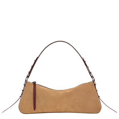 Re-Play S Shoulder bag , Coffee - Leather