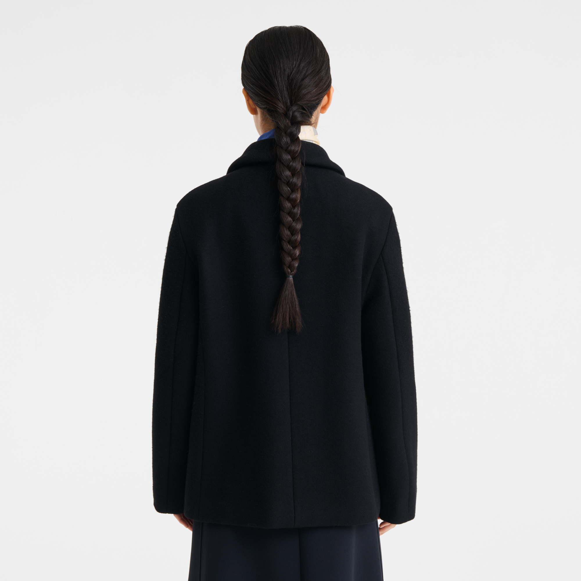 null Pea coat, Black