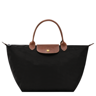 Le Pliage Original M Handbag , Black - Recycled canvas