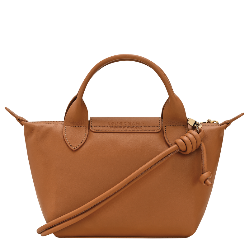 Le Pliage Xtra XS Handbag , Cashew - Leather  - View 4 of  6