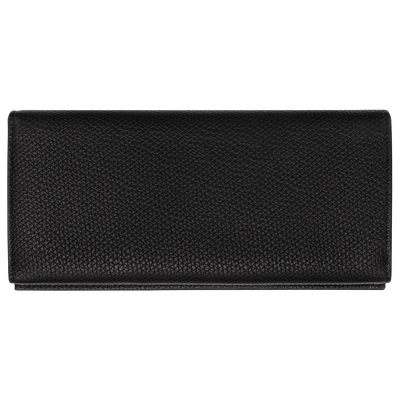 Le Roseau Long continental wallet , Black - Leather