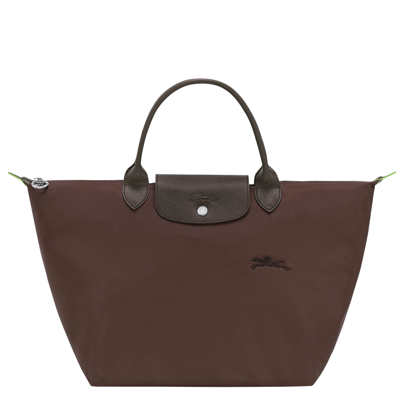 Le Pliage Green M Handbag , Mocha - Recycled canvas  - View 1 of  7