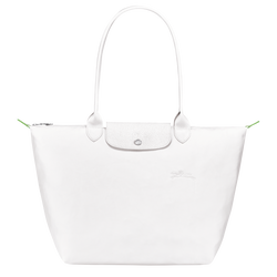 Le Pliage Green L Tote bag , Snow - Recycled canvas