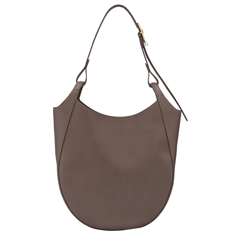 Le Foulonn&eacute; L Hobo bag , Taupe - Leather  - View 4 of  6